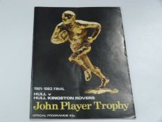 Hull v H.K.R 1981-82 John Player Final