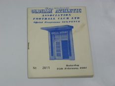 Oldham Athletic V Barrow 1961