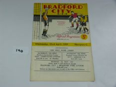 Bradford City V Newport City 1959