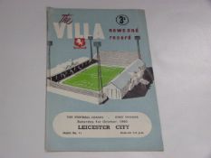 Aston Villa V Leicester City 1960