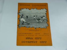 Hull City V Coventry 1949