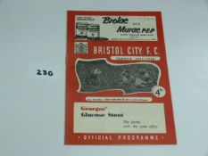 Bristol City V West Ham 1957