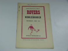 Doncaster V Middlesbrough 1955