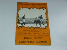 Hull City V Sheffield United 1950