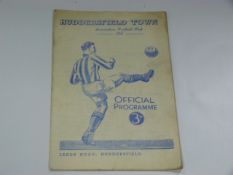 Huddersfield V Hull City 1952 (Neil Franklin)