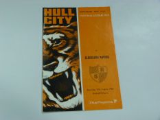 Hull City V Blackburn Rovers 1968