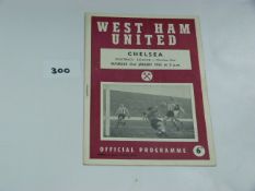 West Ham V Chelsea 1961 (B Moore, Greaves, Venables)