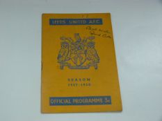 Leeds United V Arsenal 1957