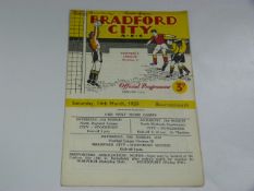 Bradford City V Bournemouth 1959