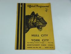 Hull City V York City 1956