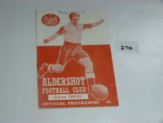Aldershot V Northampton Town 1960