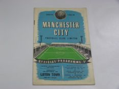 Manchester City V Luton Town 1958