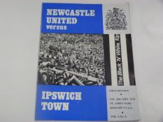 Newcastle United V Ipswich Town 1974