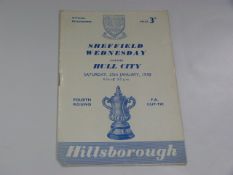 Sheffield Wednesday V Hull City 1958 (FA Cup 4th Round)