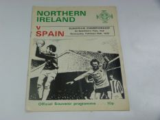 Northern Ireland V Spain 1972 (Played at Hull & G Best)