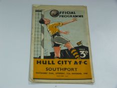 Hull City V Southport 1948