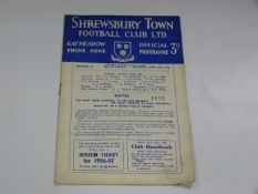 Shrewsbury V Crystal Palace 1956