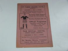 Barnsley V Hull City 1950 (Raich Carter & D Revie)