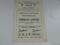 Rochdale V Torquay United 1960