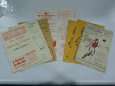 7 Non League Programs Including Frome Town, 1957, Dewaby United 1957 , Faversham Town 1957,