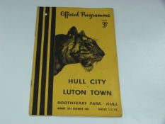 Hull City V Lutch Town 1954