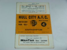 Hull City V Southampton 1959