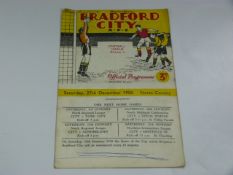Bradford City V Nottingham City 1958