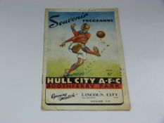 Hull City V Lincoln City 1946 (1st Game Boothferry Park)