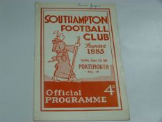 Southampton V Portsmouth 1960 (Portsmouth Autographs)
