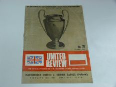Manchester United vs Gornik Zabre (Poland) 1968 Champions League Quarter Final