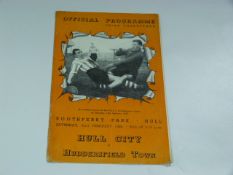Hull City V Huddersfield 1952