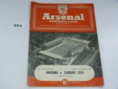 Arsenal V Cardiff City 1955 (Tommy Lawton)