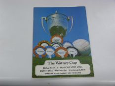 The Watney Cup 1970, Hull City V Manchester United Semi-Final