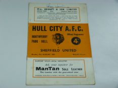 Hull City V Sheffield United 1959