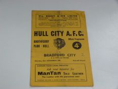 Hull City V Bradford City 1961