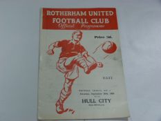Rotherham United V Hull City 1959
