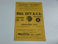 Hull City V Bradford City 1960