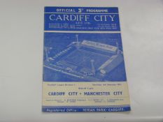 Cardiff City V Manchester City 1961 (D Law)