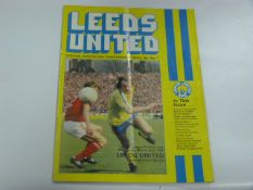 Leeds United V Manchester United 1978