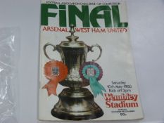 Arsenal V West Ham United 1980
