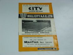 Hull City V Southend 1965