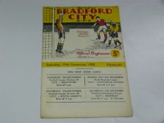 Bradford City V Plymouth 1958