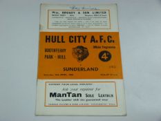 Hull City V Sunderland 1960