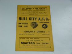 Hull City V Torquay United 1961