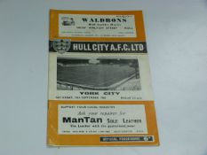 Hull City V York City 1965