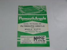 Plymouth Arg V Hull City 1959