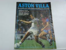 Aston Villa V Leeds United 1980