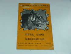 Hull City V Hibernian 1953