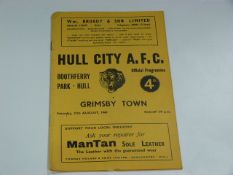 Hull City V Grimsby Town 1960
