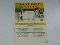 Bradford City V Chesterfield 1958